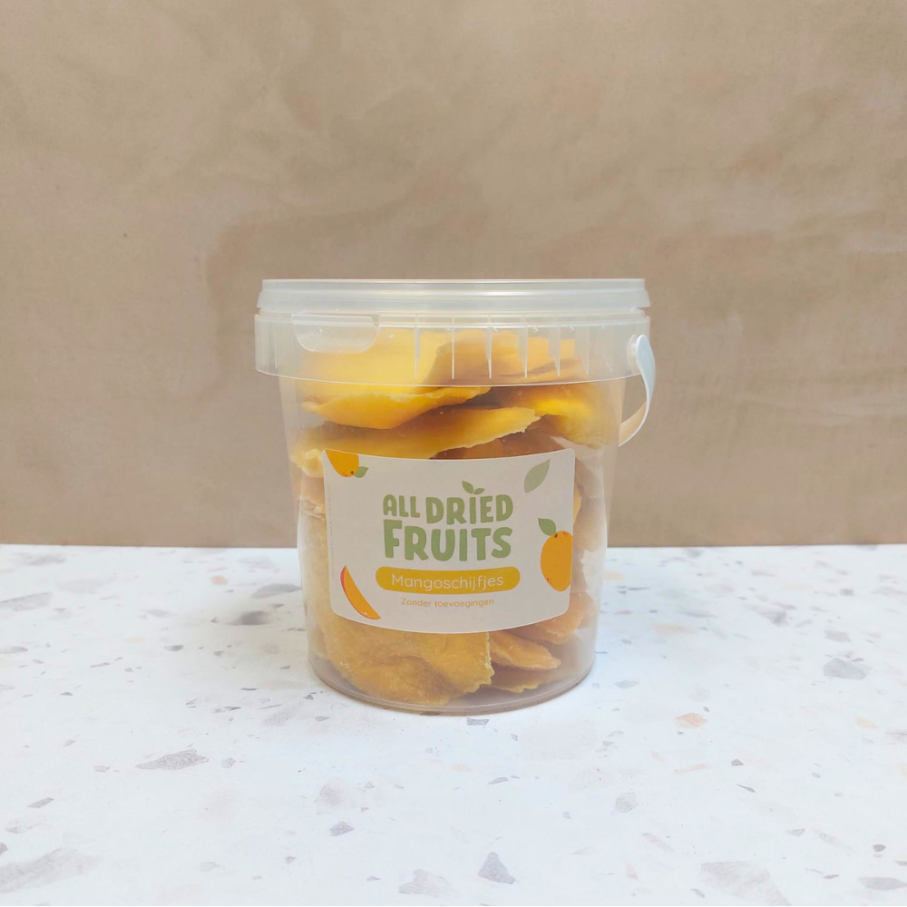 Mangoschijven premium (gesuikerd)