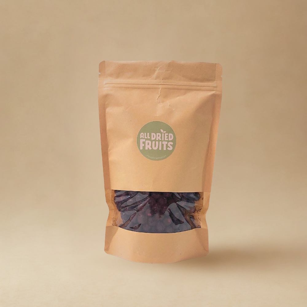 Blauwe bes gevriesdroogd