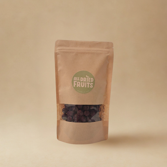 Blauwe bes gevriesdroogd